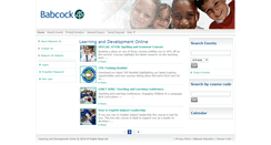 Desktop Screenshot of cpd.babcock-education.co.uk