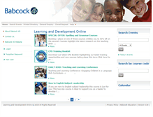 Tablet Screenshot of cpd.babcock-education.co.uk